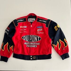 Vintage Chase Authentics NASCAR Jeff‎ Gordon Dupont Racing Jacket YOUTH 2XL